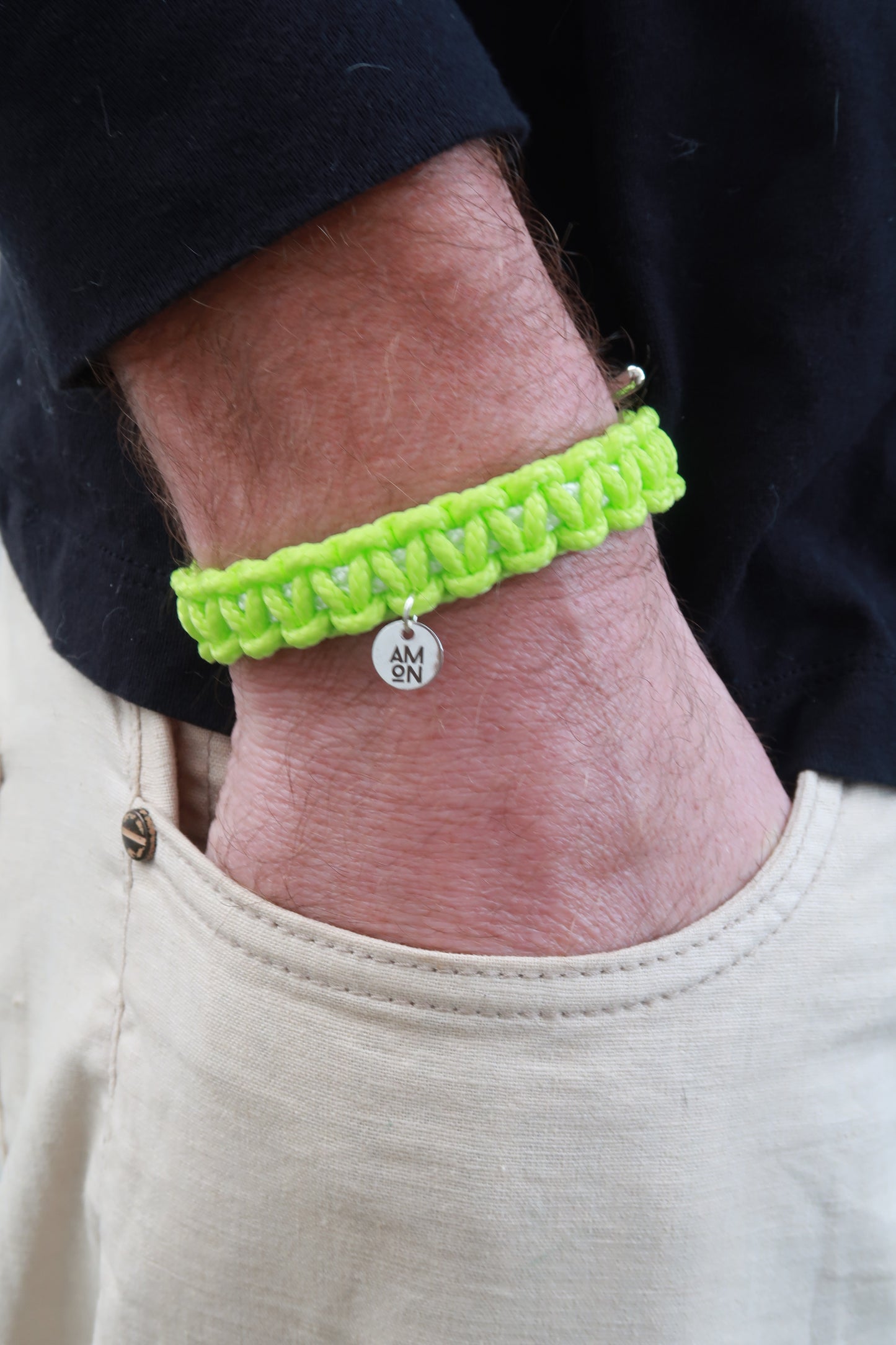 Lime Paracord Bracelet